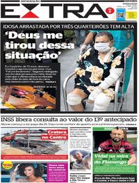 Capa do jornal Extra 16/04/2022