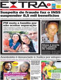 Capa do jornal Extra 16/07/2022