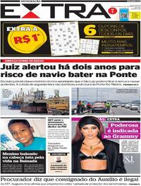 Capa do jornal Extra 16/11/2022