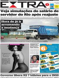 Capa do jornal Extra 16/12/2022