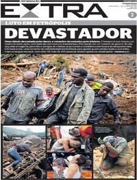 Capa do jornal Extra 17/02/2022