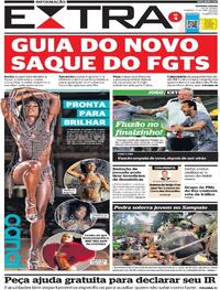 Capa do jornal Extra 17/04/2022