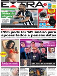 Capa do jornal Extra 17/06/2022