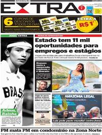 Capa do jornal Extra 17/11/2022