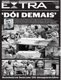 Capa do jornal Extra 18/02/2022
