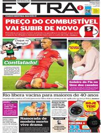 Capa do jornal Extra 18/06/2022