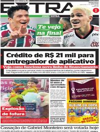 Capa do jornal Extra 18/08/2022