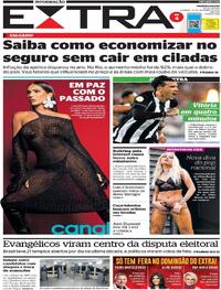 Capa do jornal Extra 18/09/2022