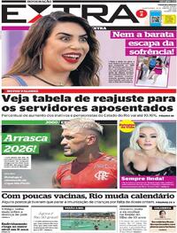 Capa do jornal Extra 19/01/2022