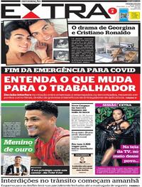 Capa do jornal Extra 19/04/2022