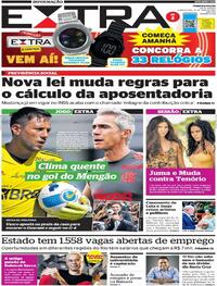 Capa do jornal Extra 19/05/2022
