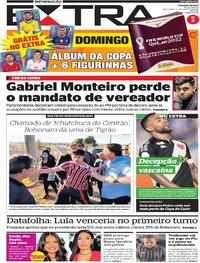 Capa do jornal Extra 19/08/2022
