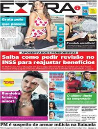 Capa do jornal Extra 20/03/2022