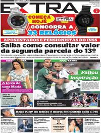 Capa do jornal Extra 20/05/2022