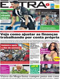 Capa do jornal Extra 20/06/2022