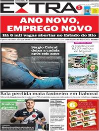 Capa do jornal Extra 20/12/2022