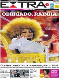 Capa do jornal Extra 21/01/2022