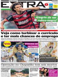 Capa do jornal Extra 21/03/2022