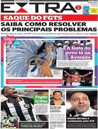 Capa do jornal Extra 21/04/2022