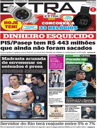 Capa do jornal Extra 21/05/2022