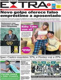 Capa do jornal Extra 21/09/2022