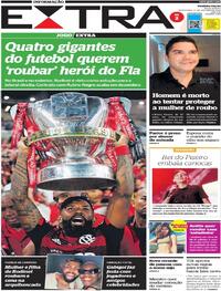 Capa do jornal Extra 21/10/2022