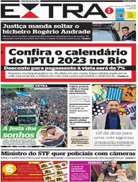 Capa do jornal Extra 21/12/2022