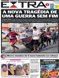 Capa do jornal Extra 22/07/2022