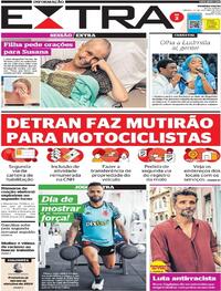 Capa do jornal Extra 22/10/2022