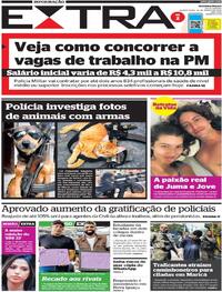 Capa do jornal Extra 23/03/2022