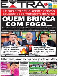 Capa do jornal Extra 23/06/2022