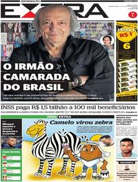 Capa do jornal Extra 23/11/2022