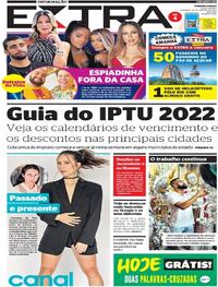 Capa do jornal Extra 24/01/2022