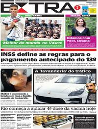Capa do jornal Extra 24/03/2022