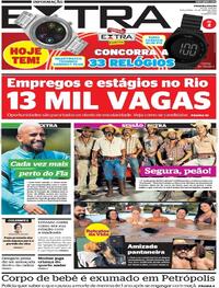 Capa do jornal Extra 24/05/2022