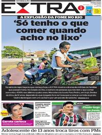 Capa do jornal Extra 24/06/2022