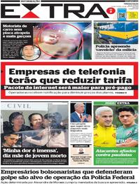 Capa do jornal Extra 24/08/2022