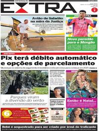 Capa do jornal Extra 24/12/2022