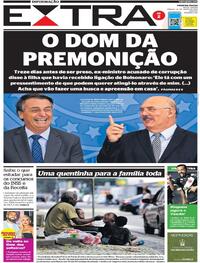 Capa do jornal Extra 25/06/2022