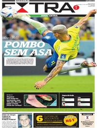 Capa do jornal Extra 25/11/2022