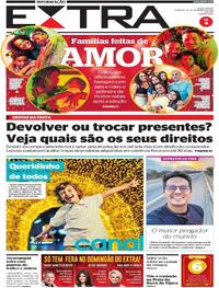 Capa do jornal Extra 25/12/2022