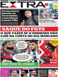 Capa do jornal Extra 26/04/2022