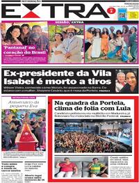 Capa do jornal Extra 26/09/2022