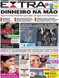 Capa do jornal Extra 27/01/2022
