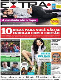 Capa do jornal Extra 27/03/2022