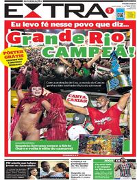 Capa do jornal Extra 27/04/2022