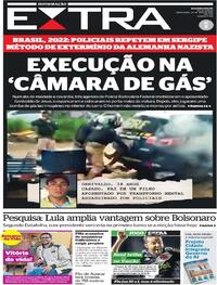 Capa do jornal Extra 27/05/2022