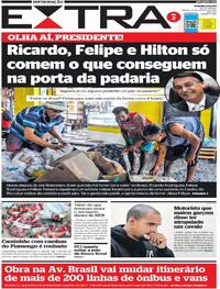 Capa do jornal Extra 27/08/2022