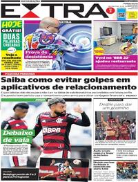Capa do jornal Extra 28/02/2022