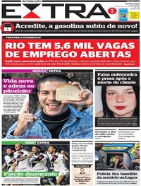 Capa do jornal Extra 28/04/2022